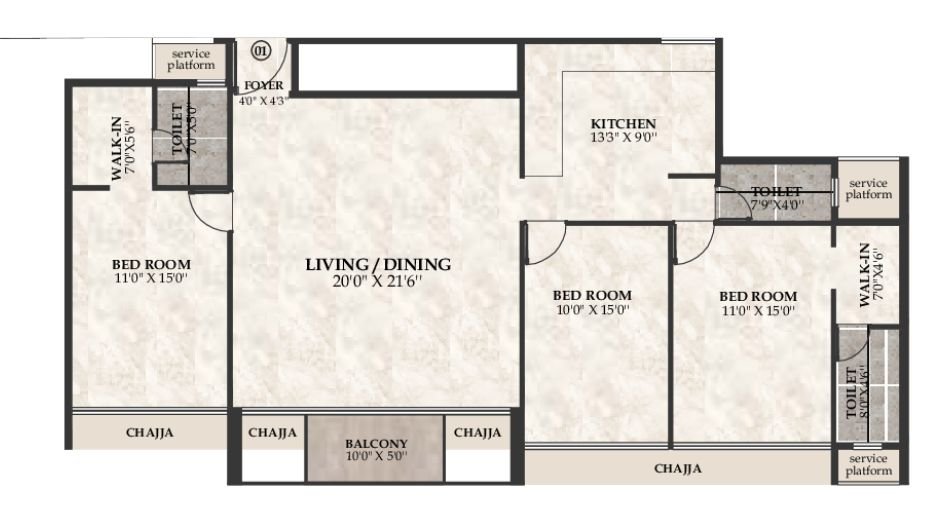Alliaance-Opal-Bay-Floor-Plan-3 BHK
